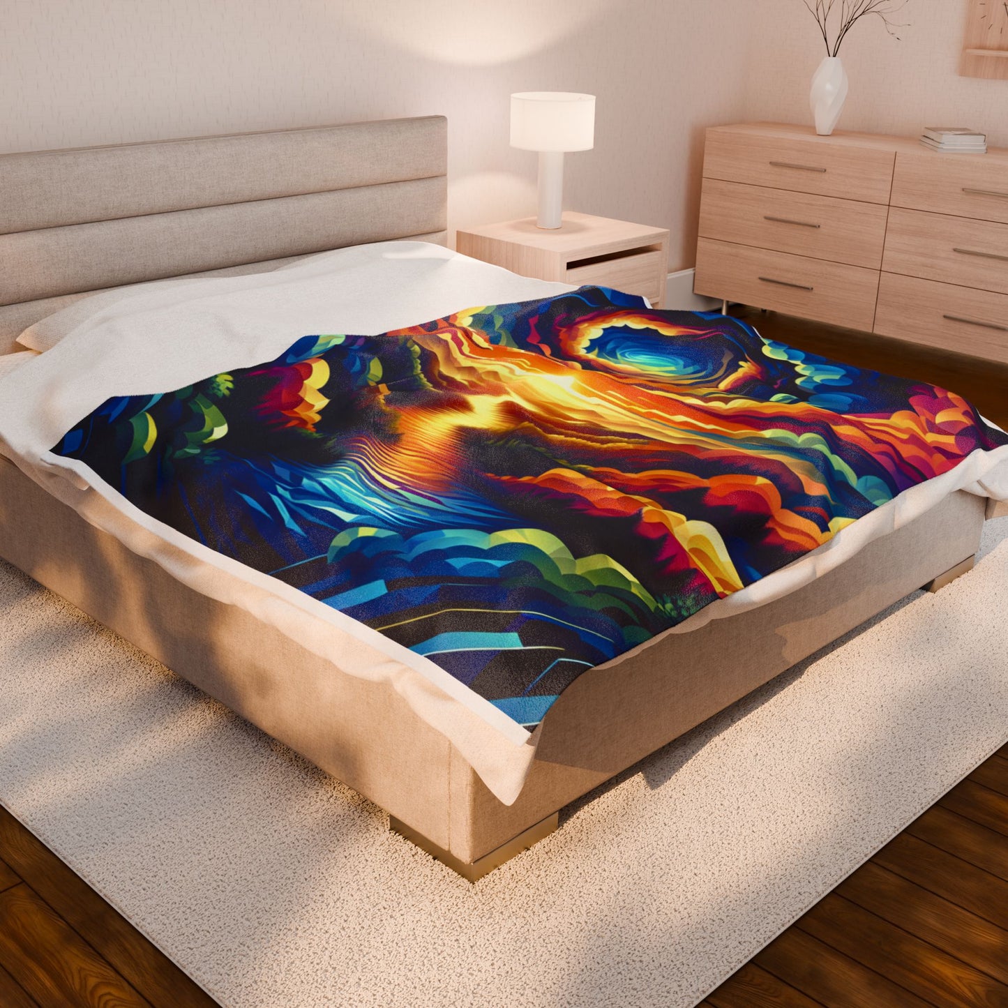 Cascade of Radiance - Plush Blanket