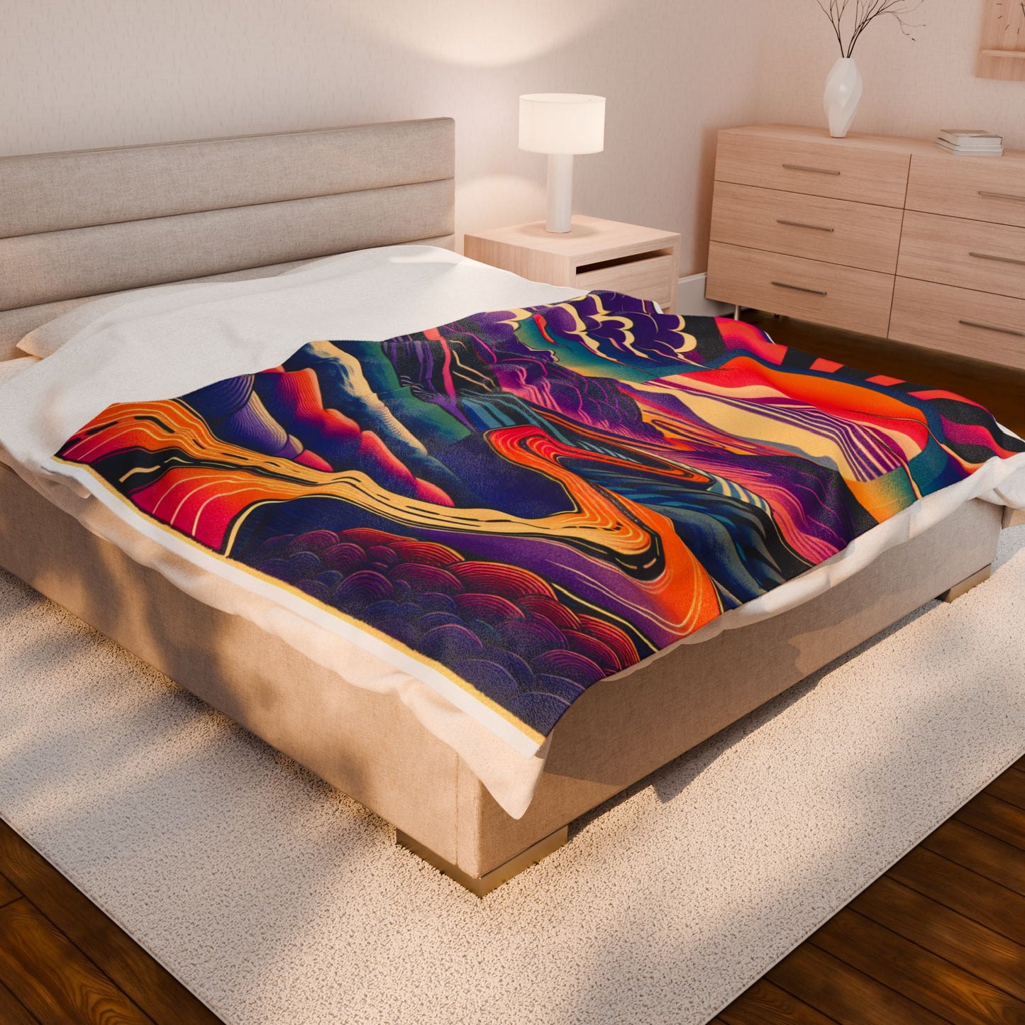 Sunrise Roadscape - Plush Blanket