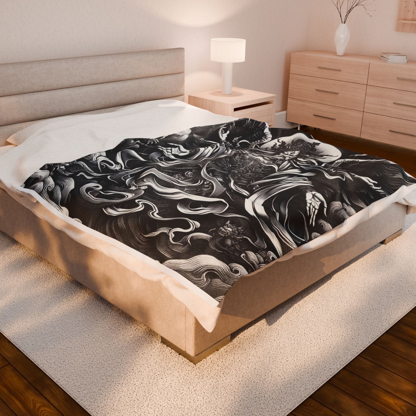 Guardian of the Divine Realm - Plush Blanket