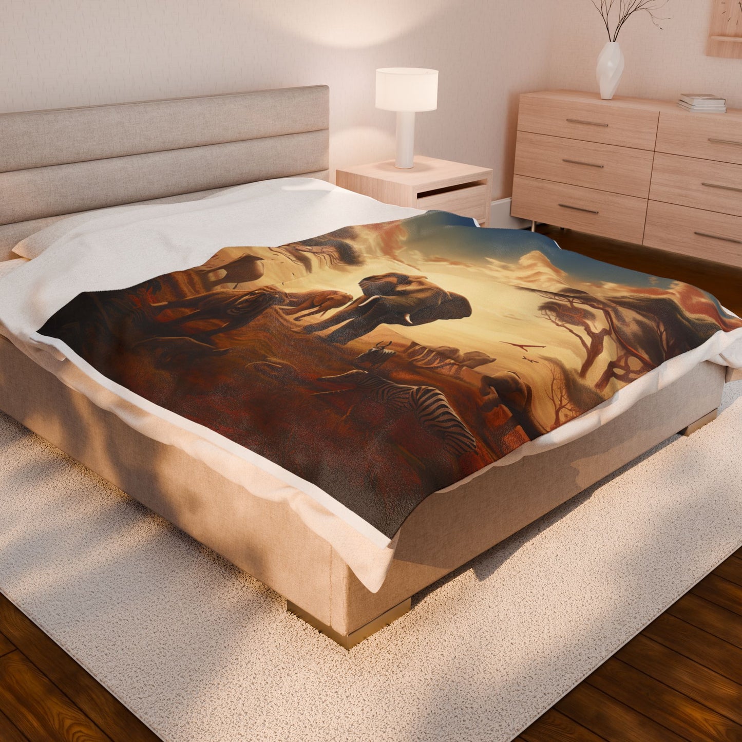 Savanna Sojourn- Plush Blanket