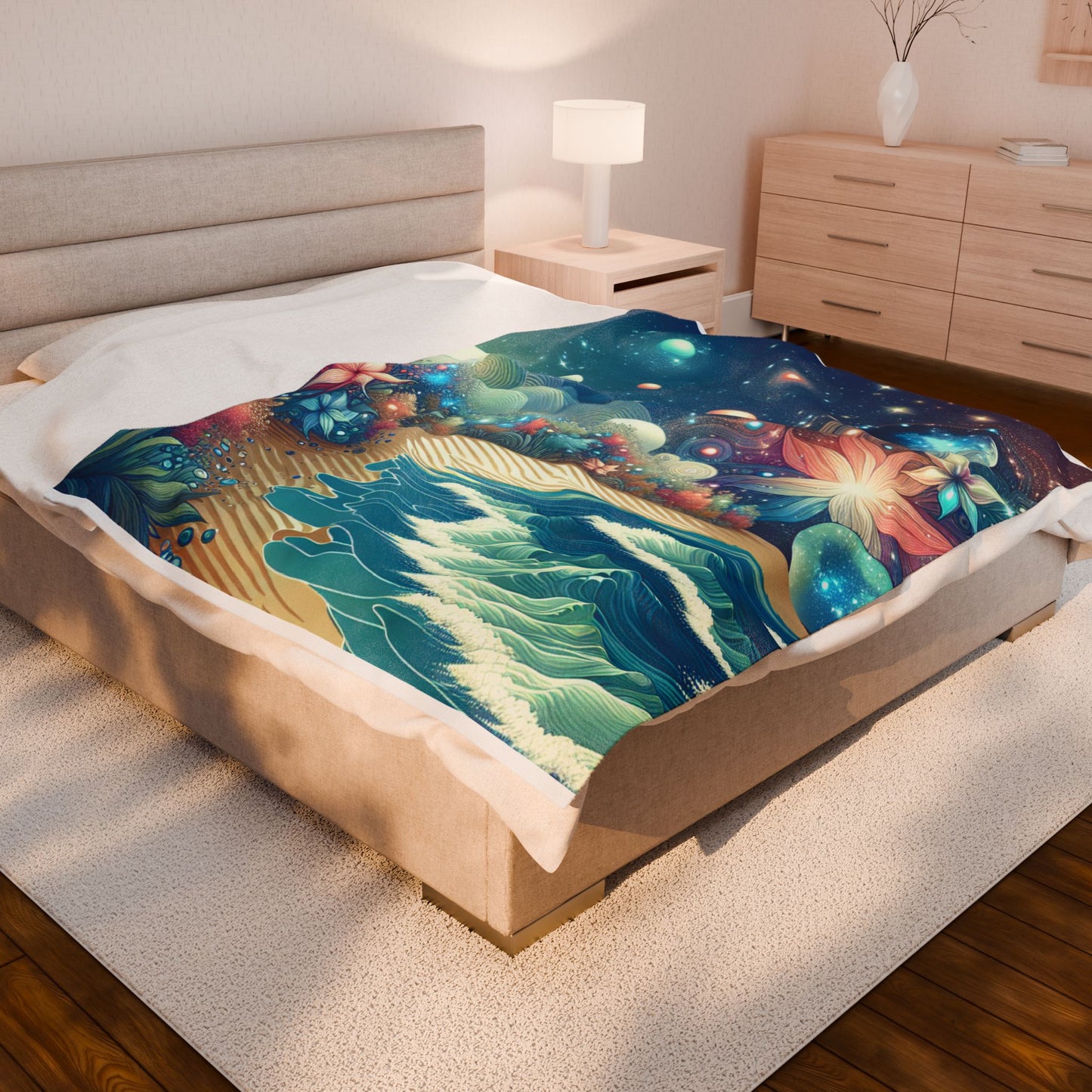 Oceanic Dreamscape - Plush Blanket