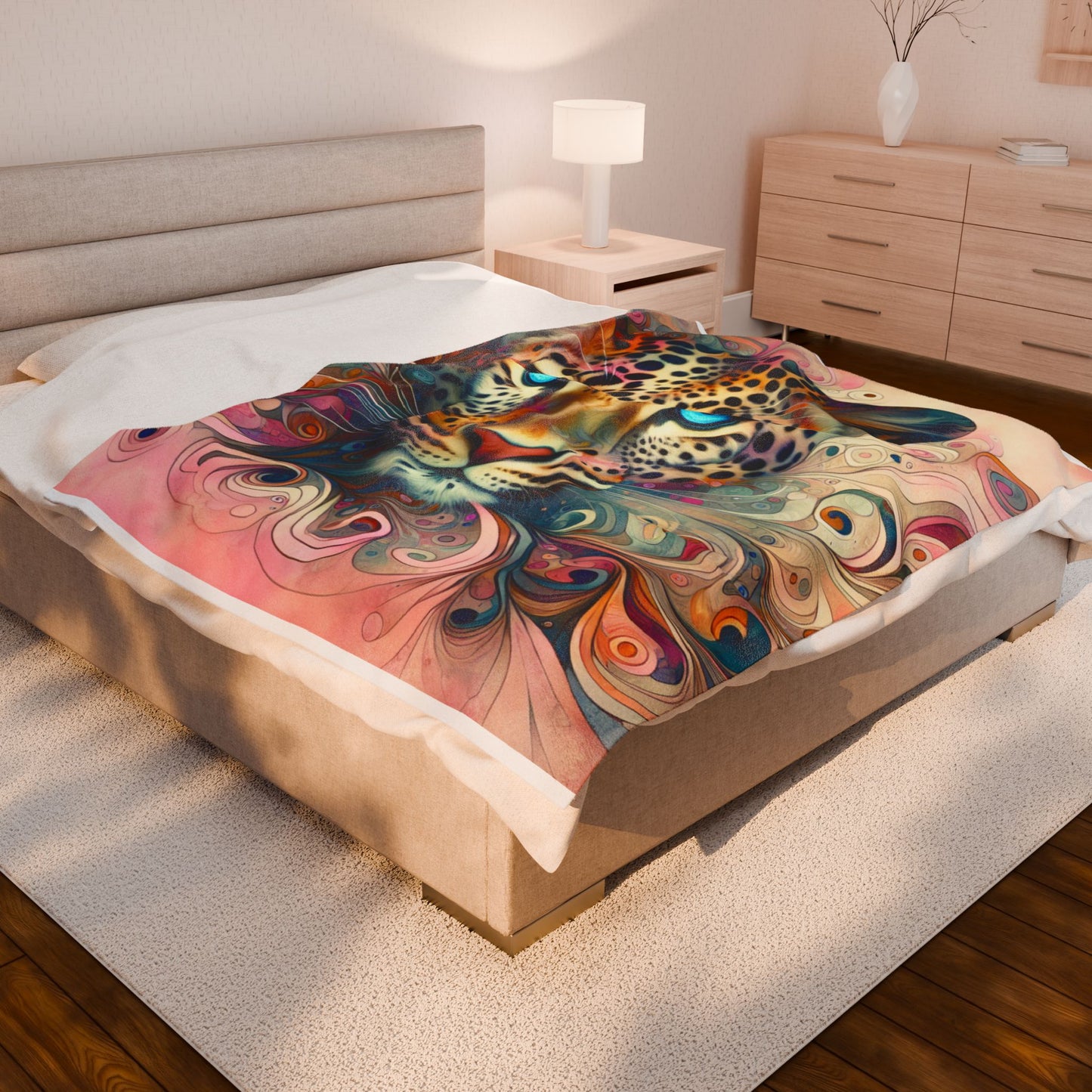 Leopard's Enigma - Plush Blanket