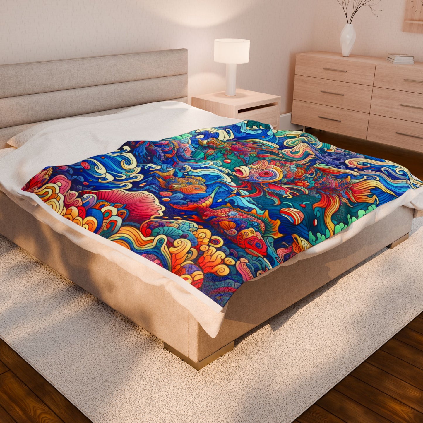 Marine Kaleidoscope - Plush Blanket