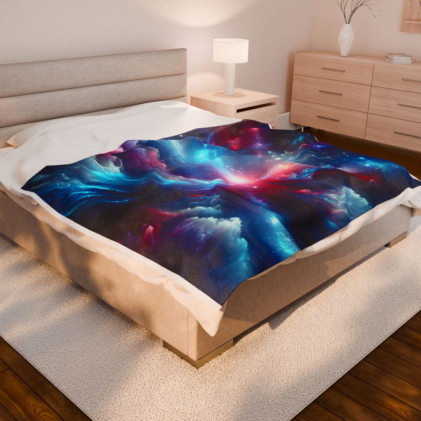Cosmic Energy Burst - Plush Blanket
