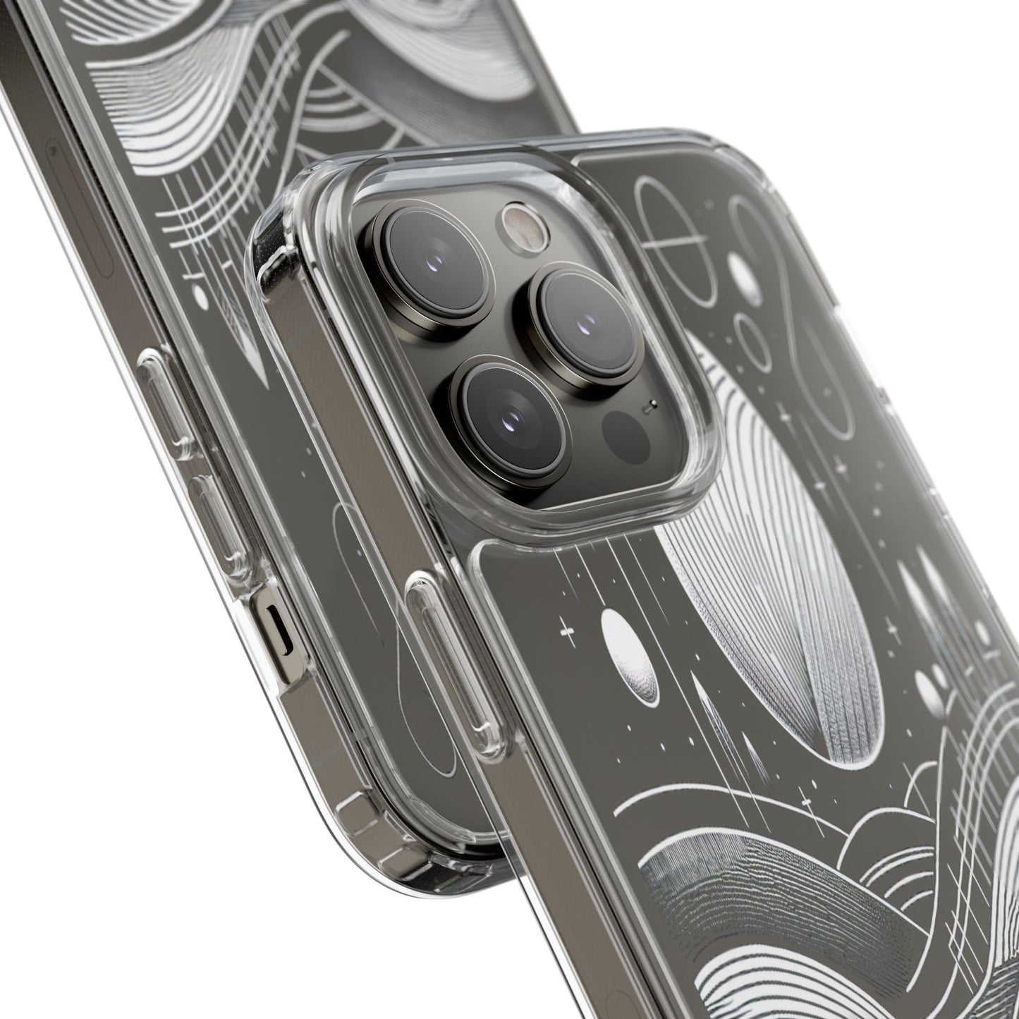 Transparent Lunar Landscapes Iphone Case Compatible With Iphone 16 15 14 - Clear Phone Cover