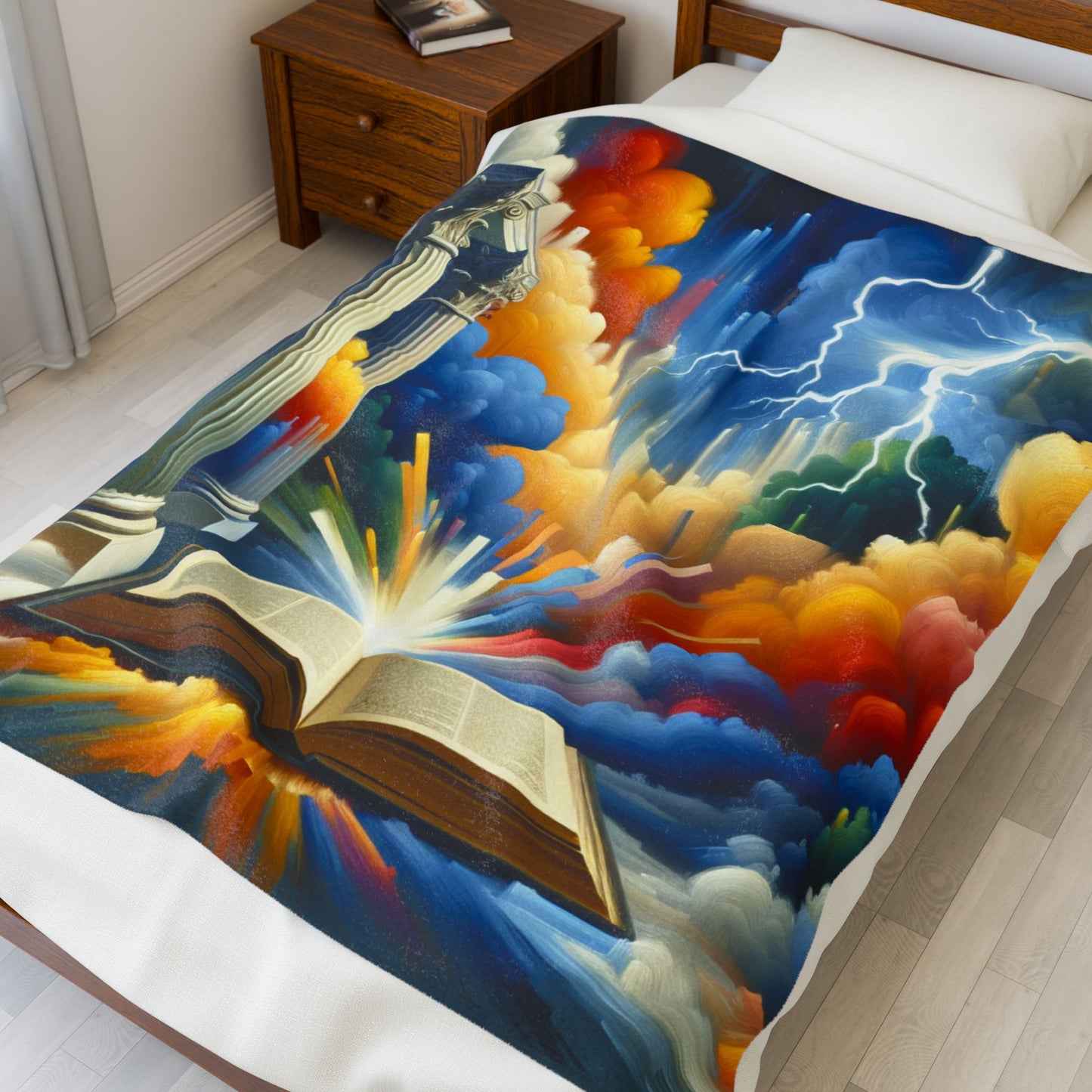 A Tale of Thunder and Wonder - Plush Blanket