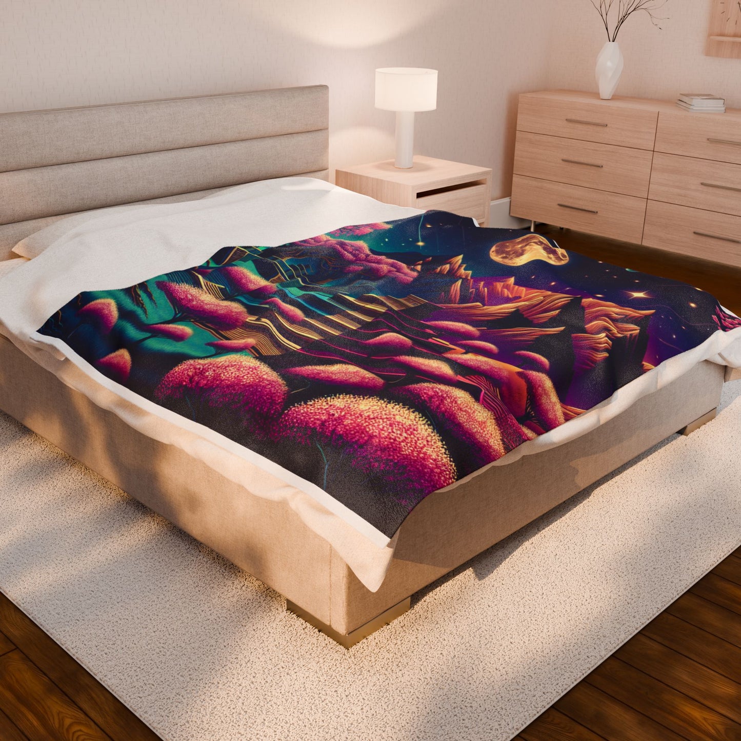 Lunar Fantasia- Plush Blanket