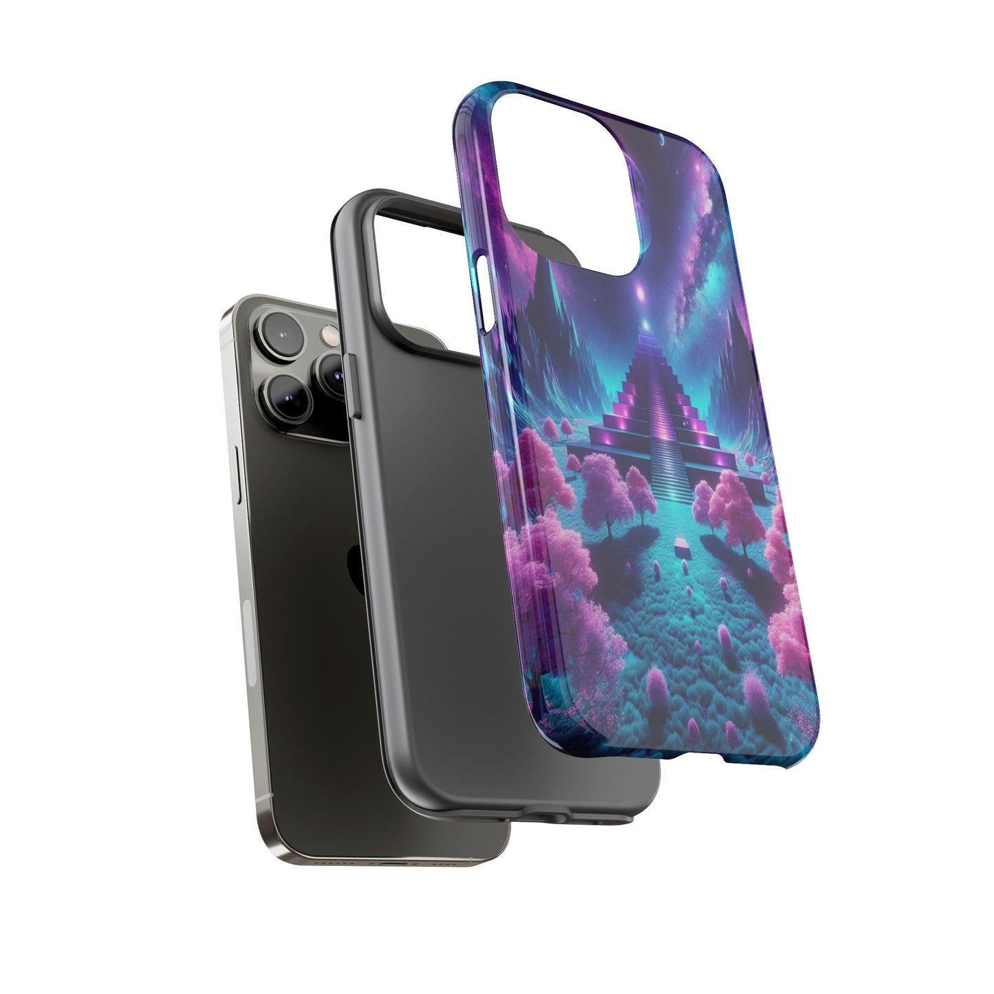 Journey Through Celestial Landscapes - Phone Case