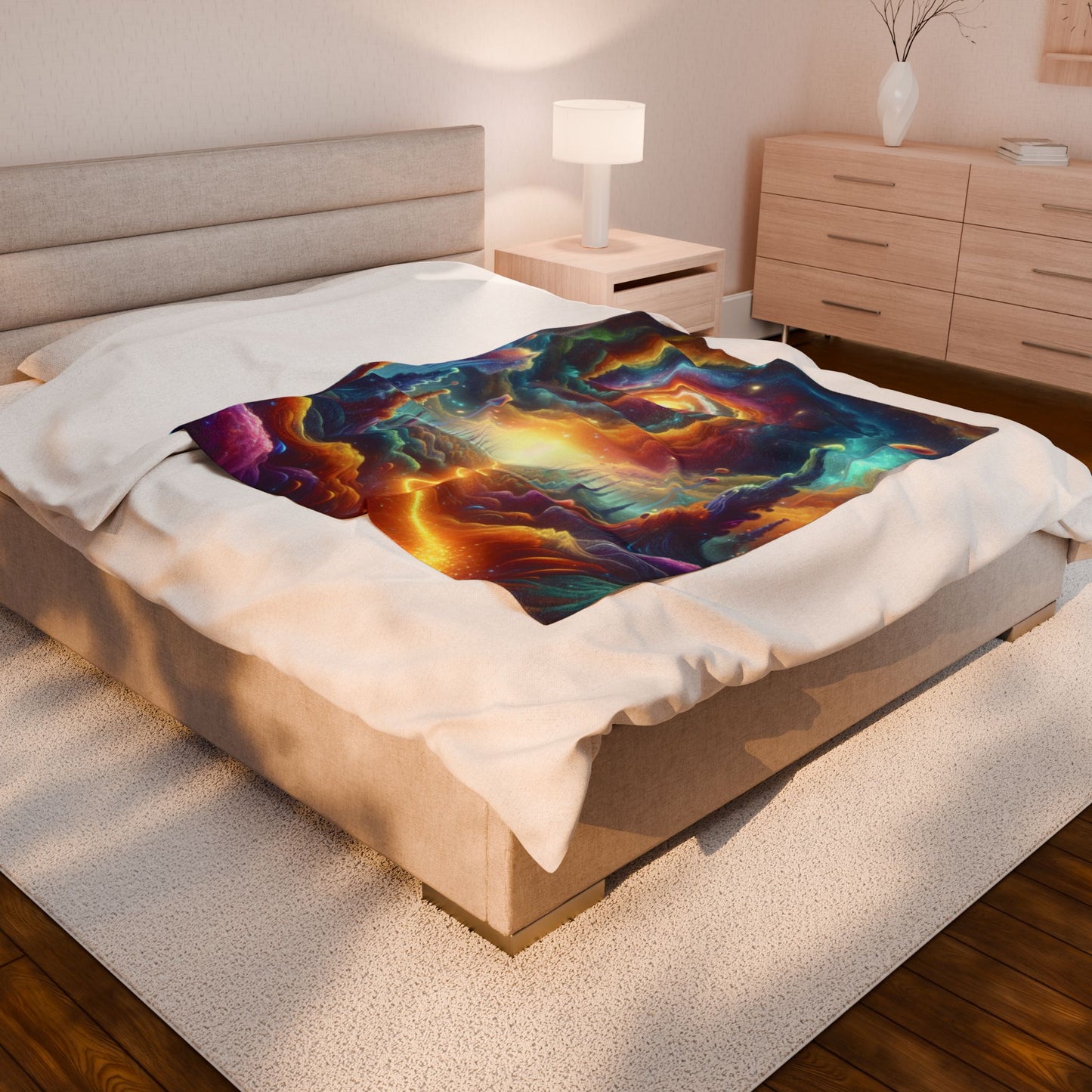 Galaxy Spiral Wonderland - Plush Blanket