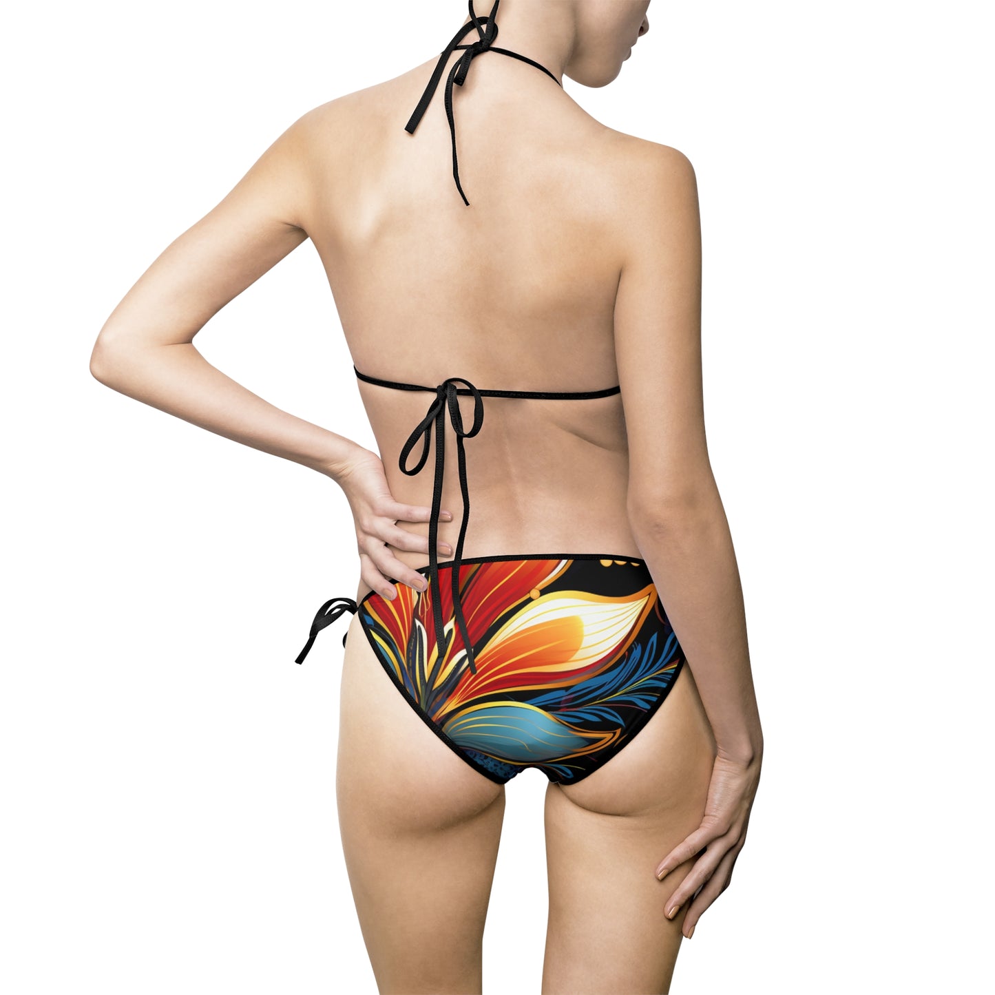 Women's Vivid Petal Whirls Bikini Swimsuit