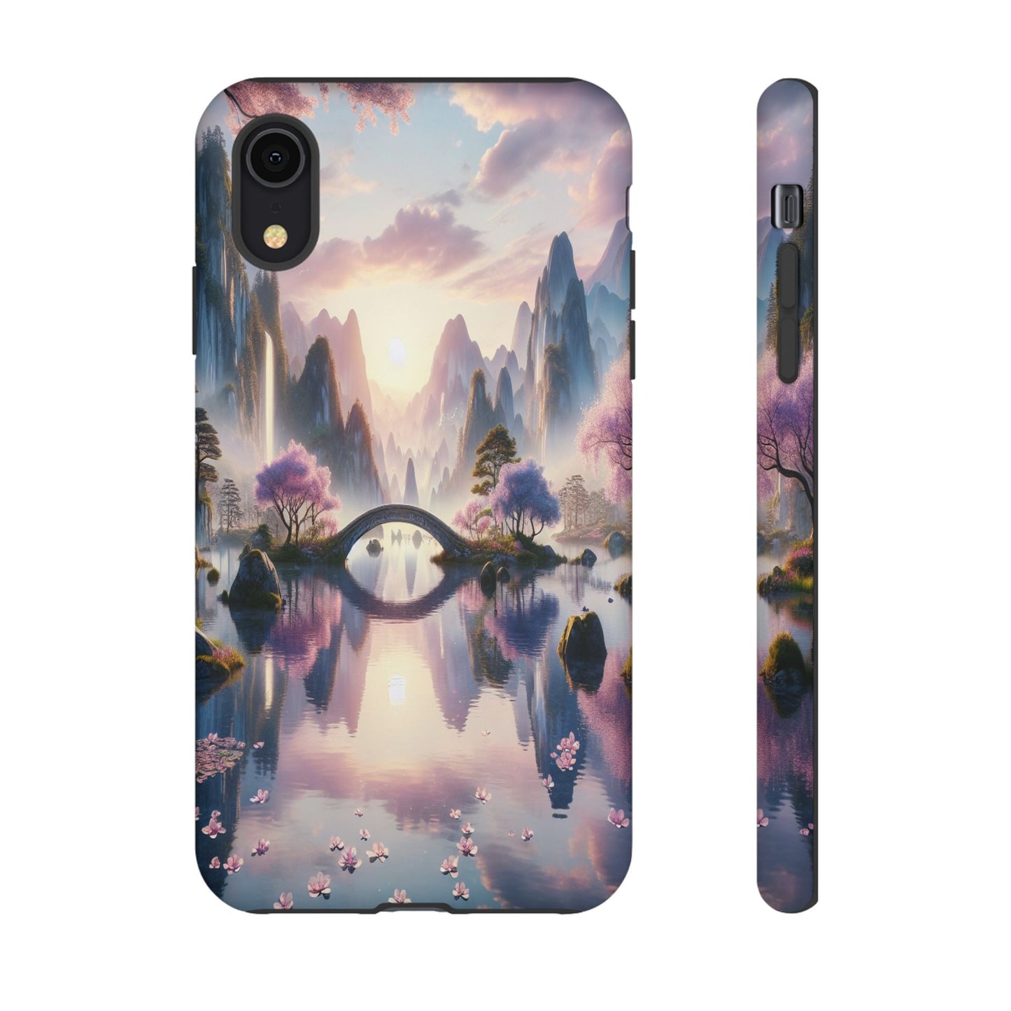 Ethereal Landscape Ablaze with Color - Phone Case