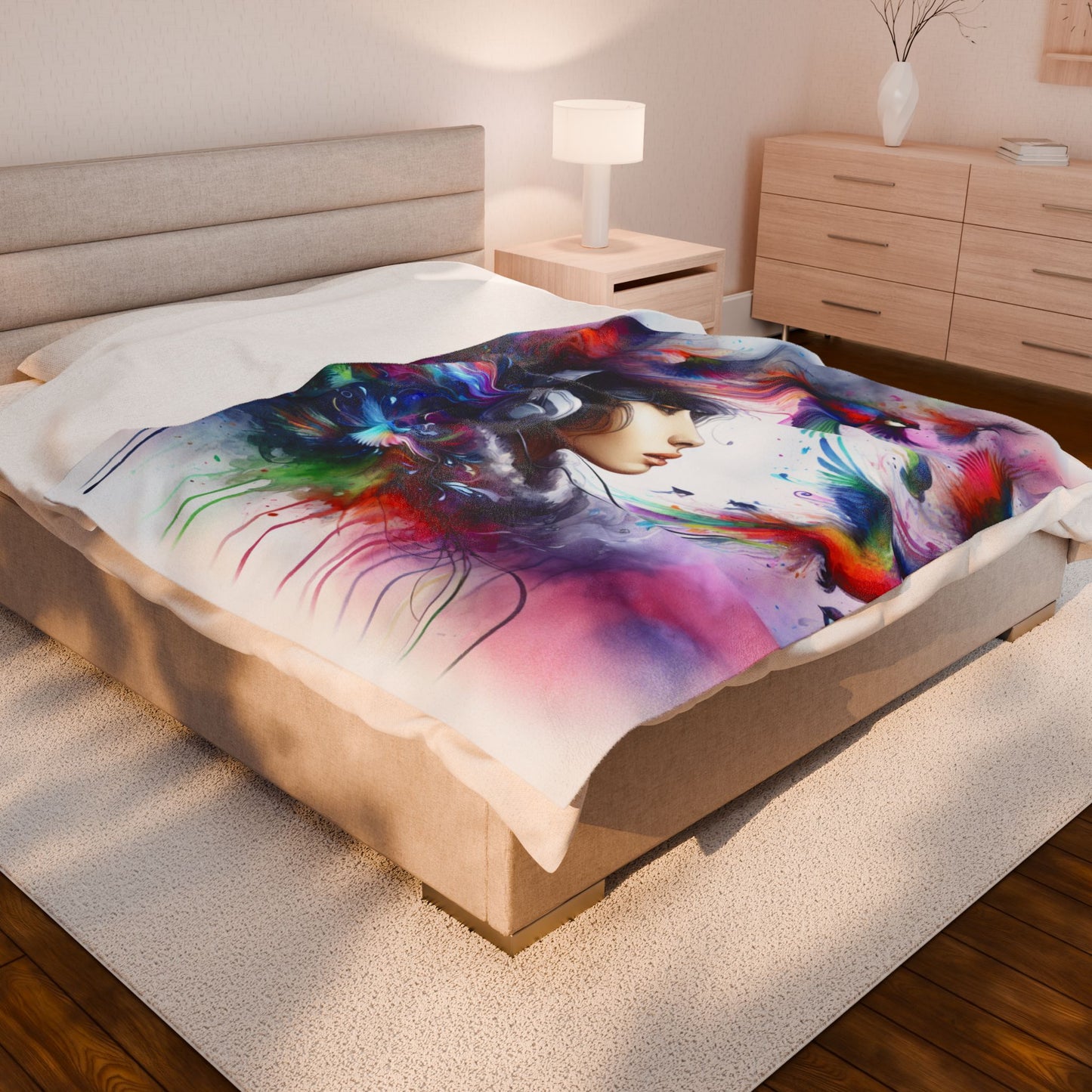 Harmony of Wings and Sound - Plush Blanket