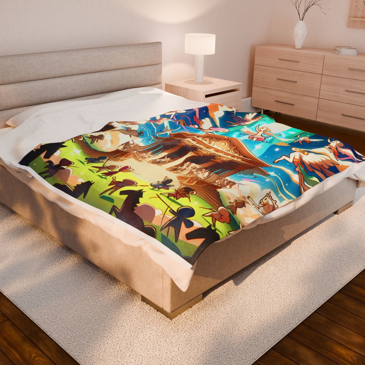 Celestial Gathering - Plush Blanket