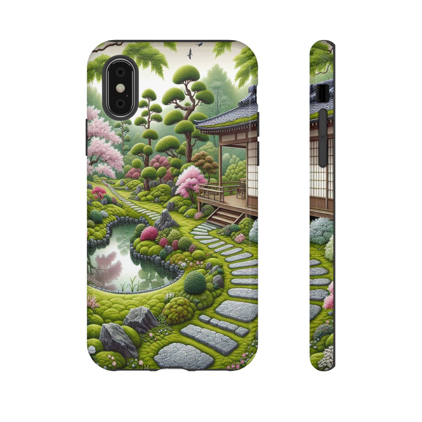 Custom ProtectivePeaceful Garden RetreatIphone Case Compatible With Iphone 16 15 14 - Phone Cover