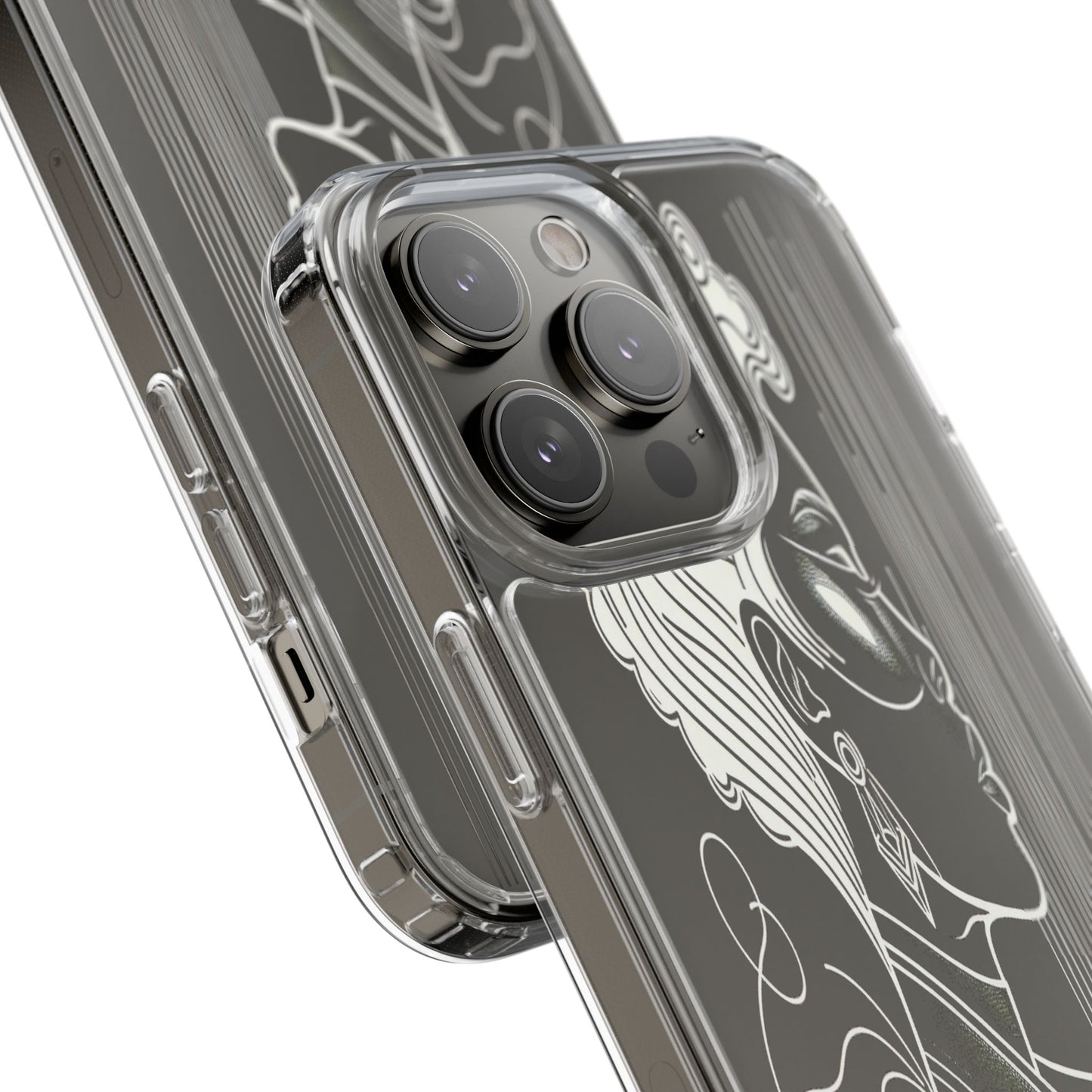 Transparent Eloquent Contours Iphone Case Compatible With Iphone 16 15 14 - Clear Phone Cover