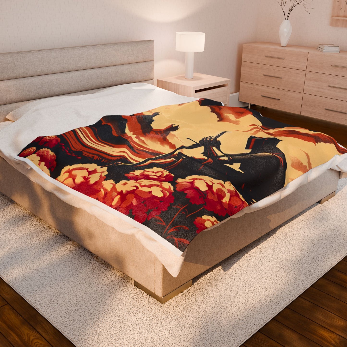 Knight's Contemplation - Plush Blanket