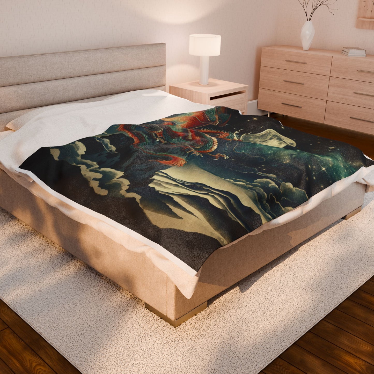 Dragon's Night Watch - Plush Blanket