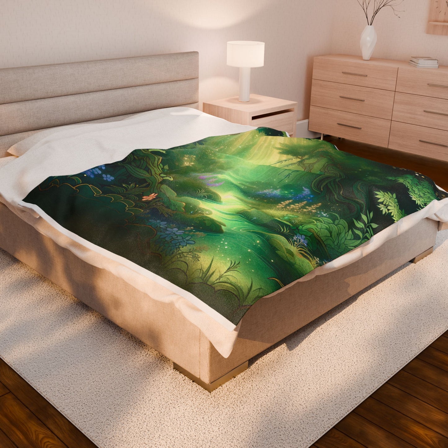 Enchanted Glade Radiance - Plush Blanket