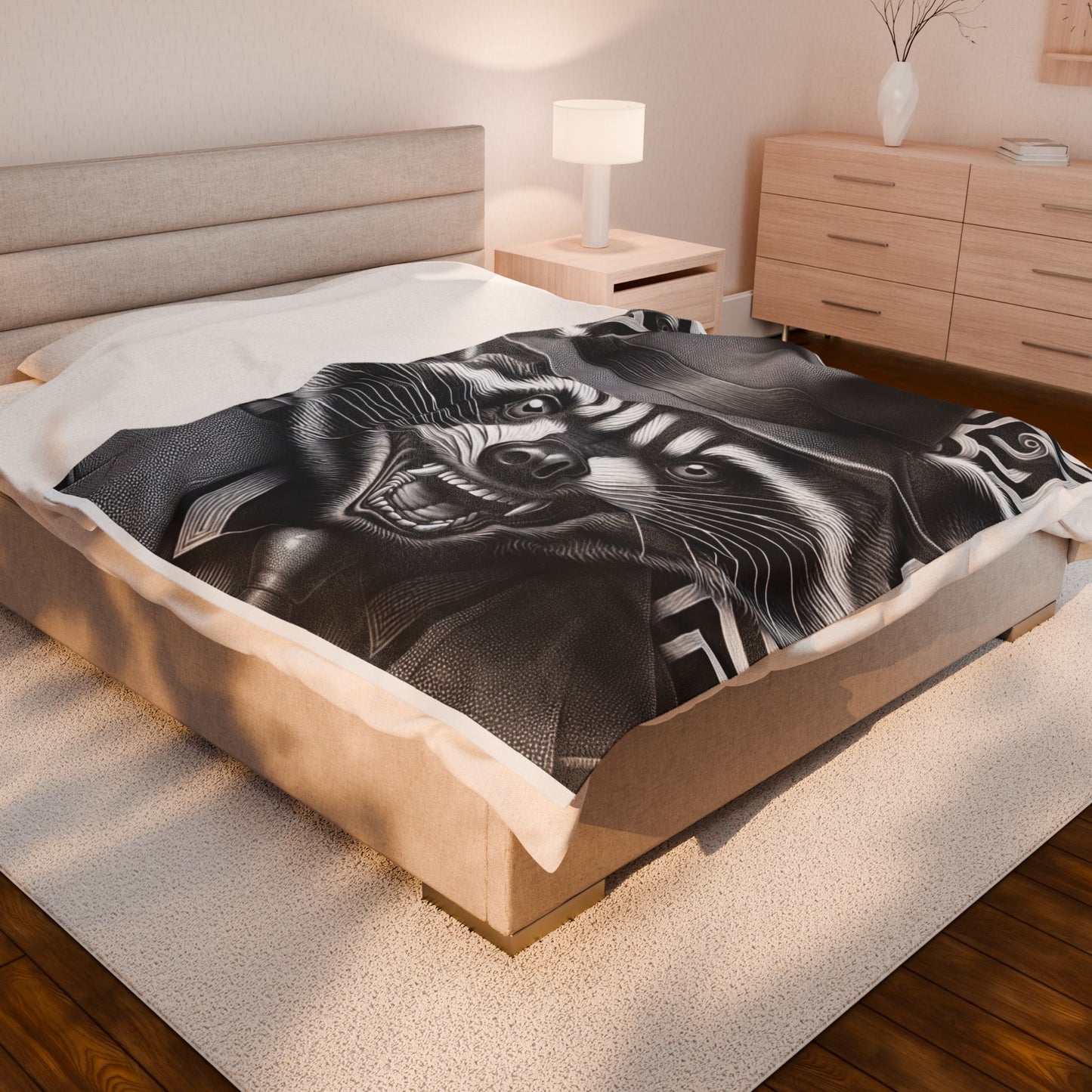 Raccoon's Labyrinth Adventure - Plush Blanket