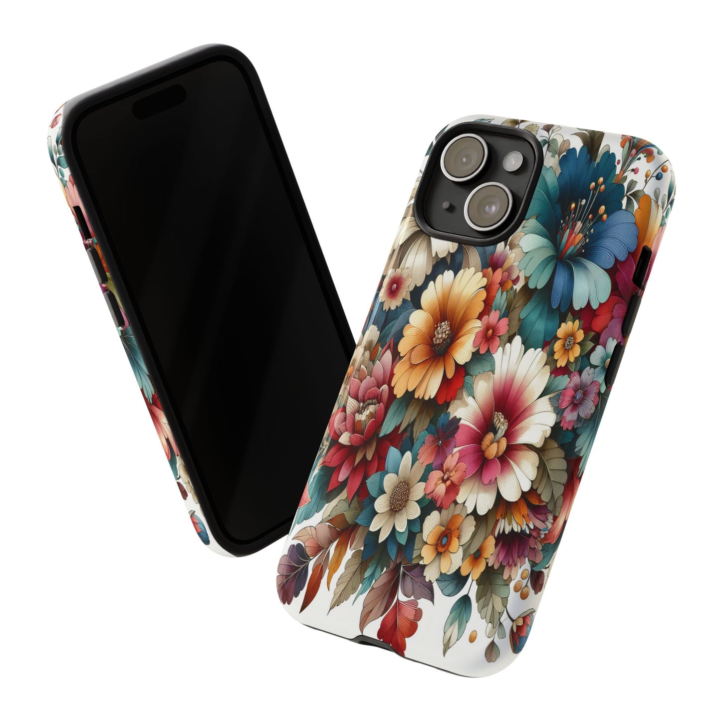 Floral Celebration in Colorful Hues - Phone Case