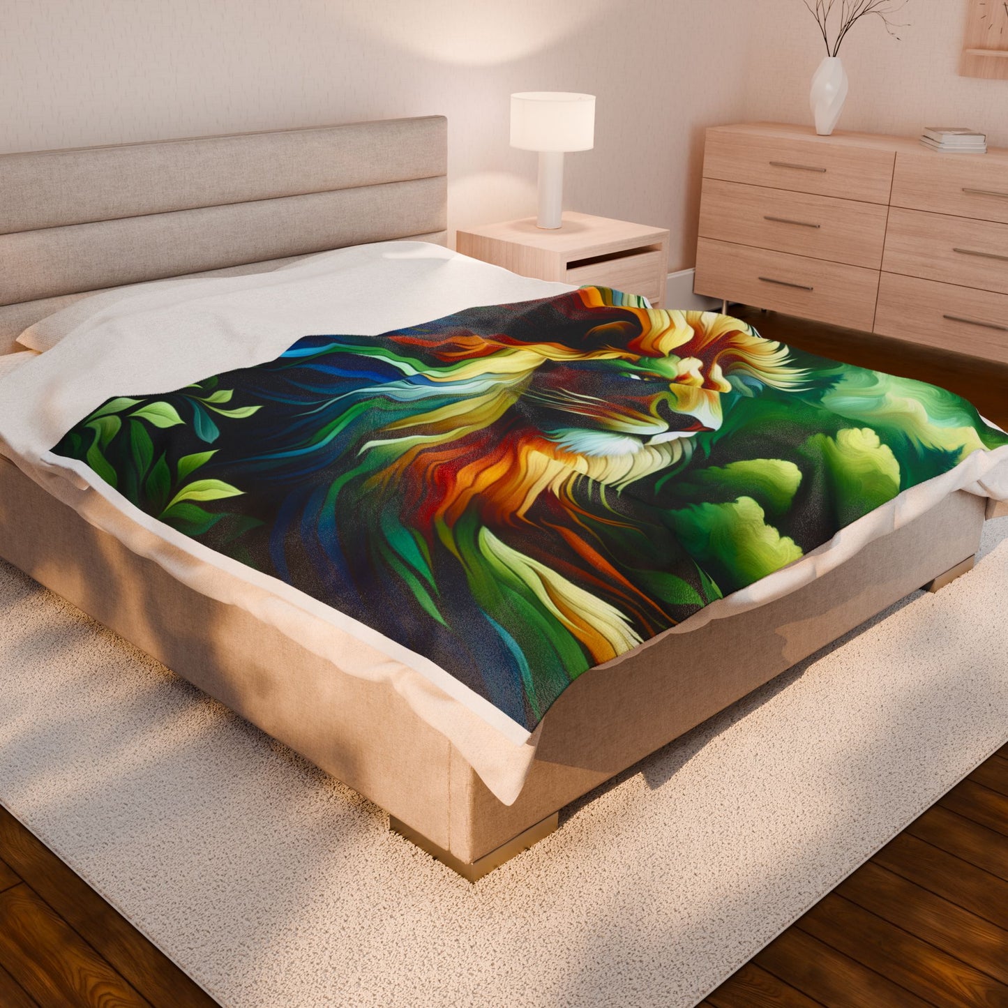 Lion of the Wilderness - Plush Blanket