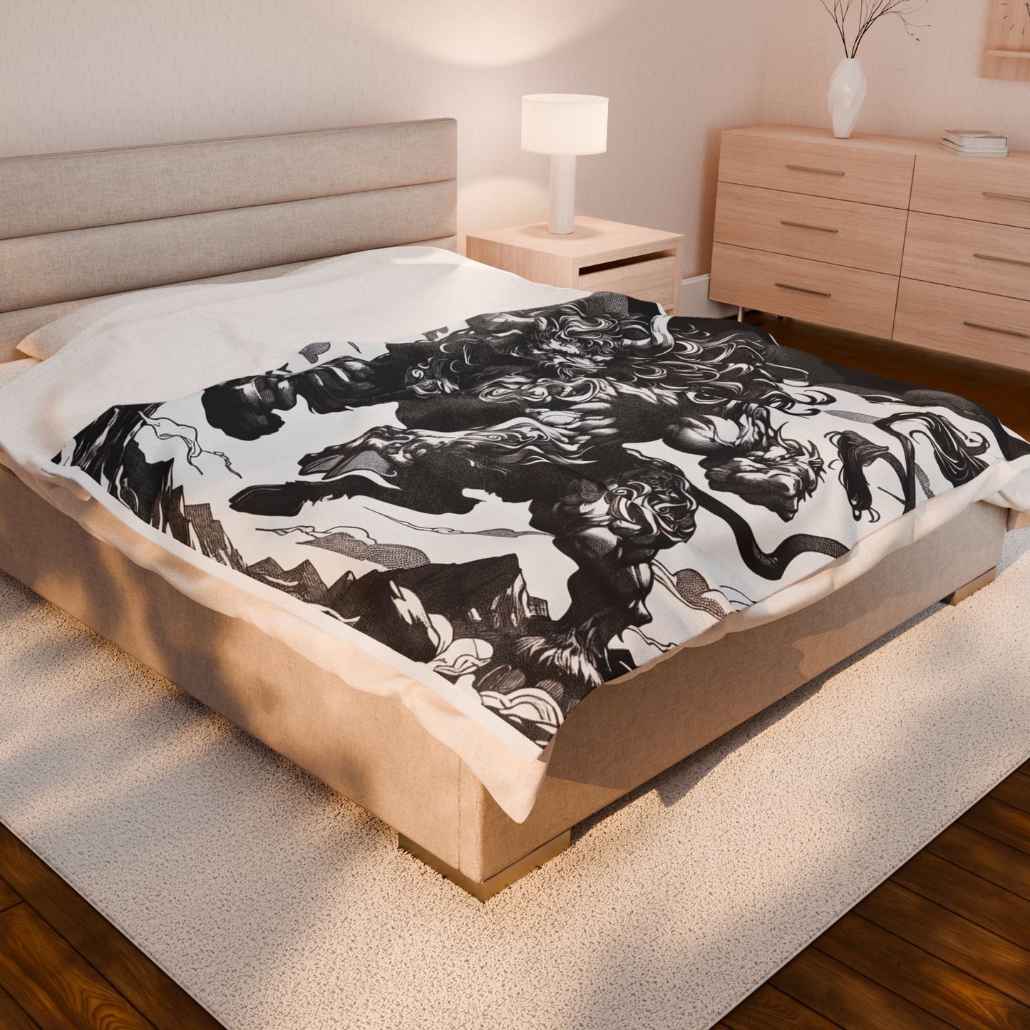 Majestic Bull Leap - Plush Blanket