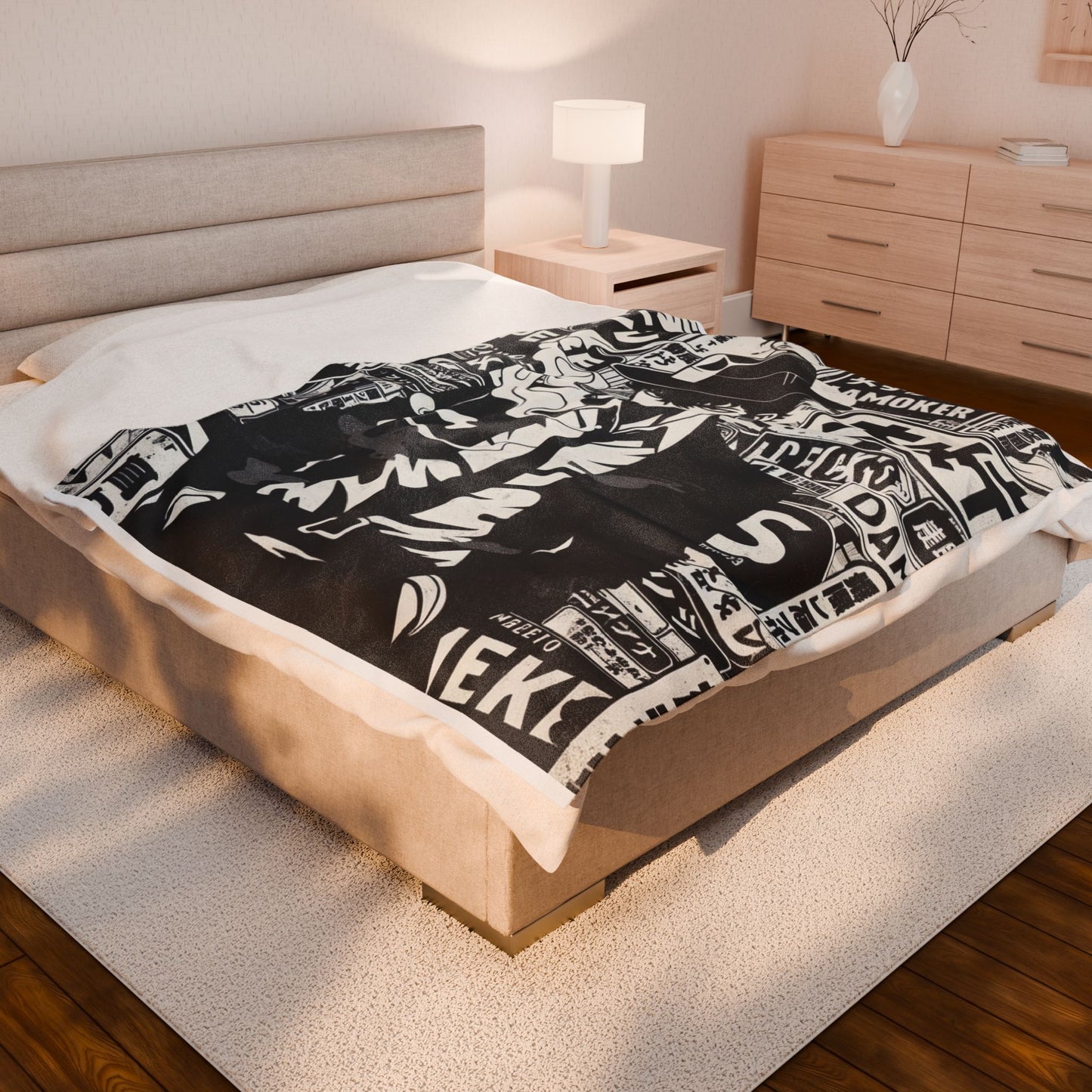 Detective Noir in the City - Plush Blanket