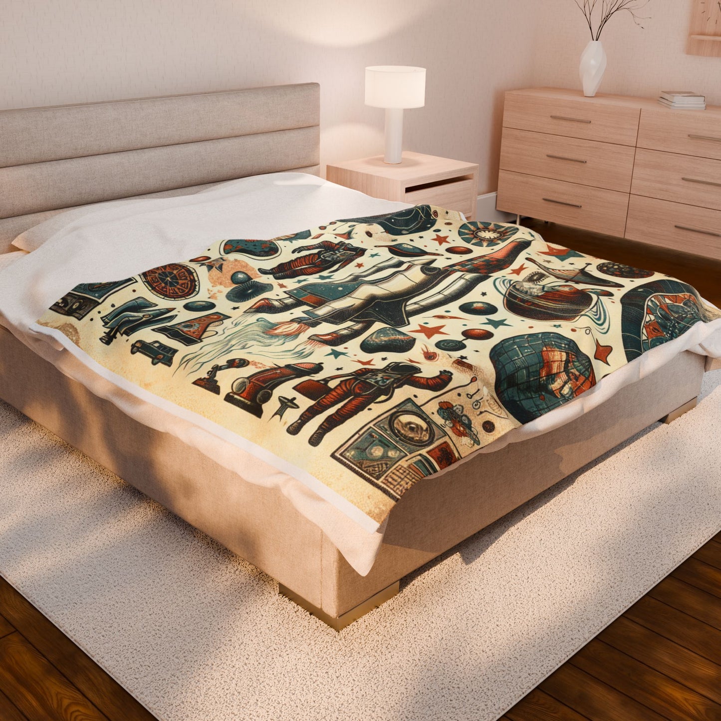 Space Expedition Mystique - Plush Blanket