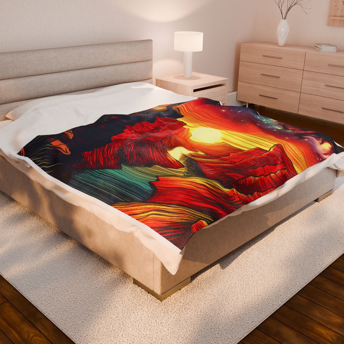 Canyon Reverie at Dawn - Plush Blanket