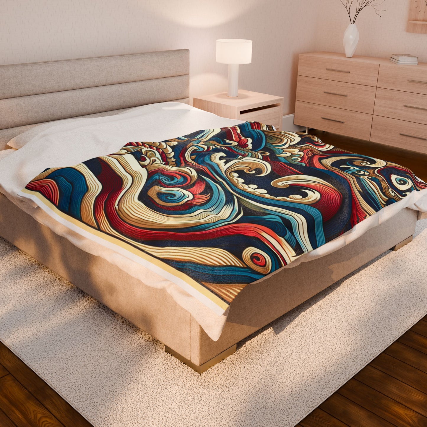 Swirling Currents of Creativity - Plush Blanket