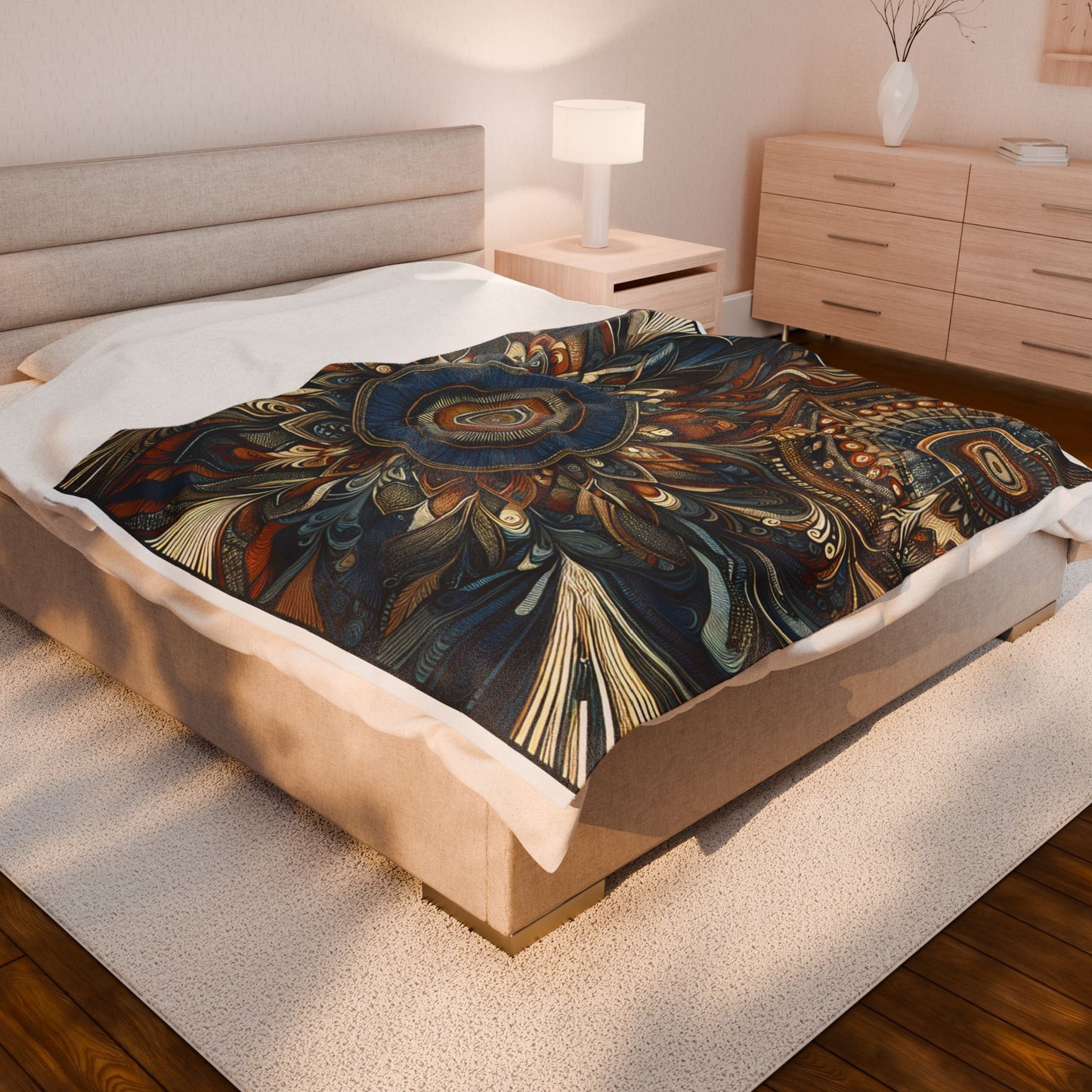 Mosaic of Intricate Wonders - Plush Blanket