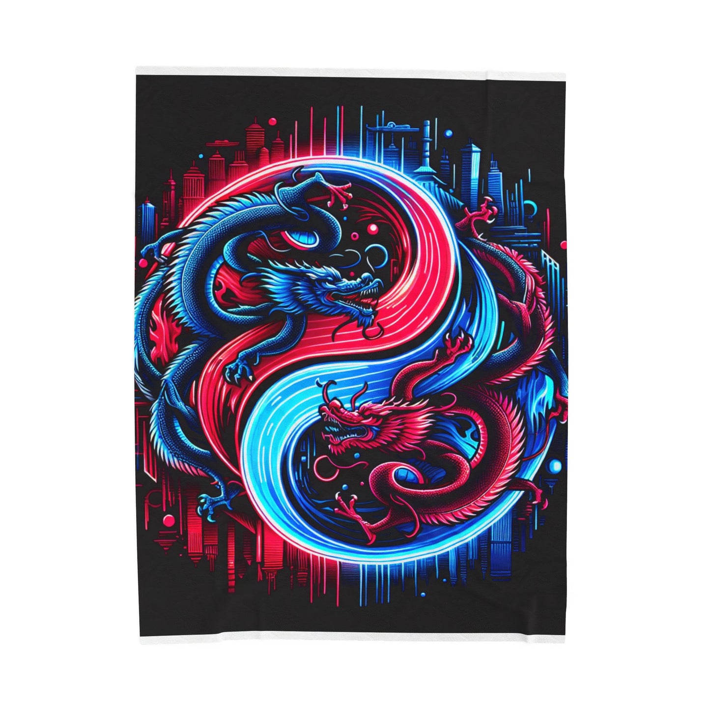 Dragons in Balance - Plush Blanket