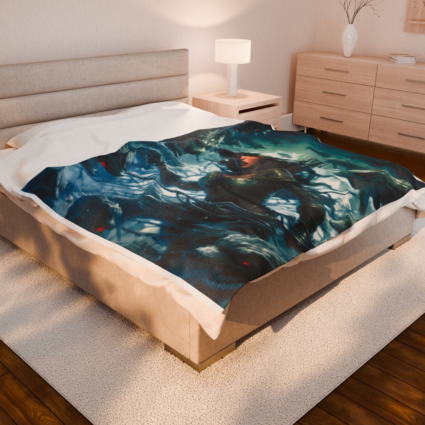 Abyssal Encounter- Plush Blanket