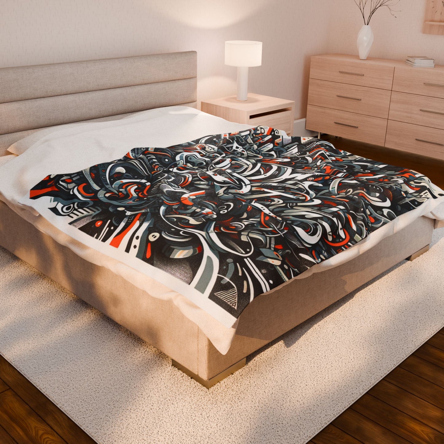 Intricate Maze Unfolds - Plush Blanket