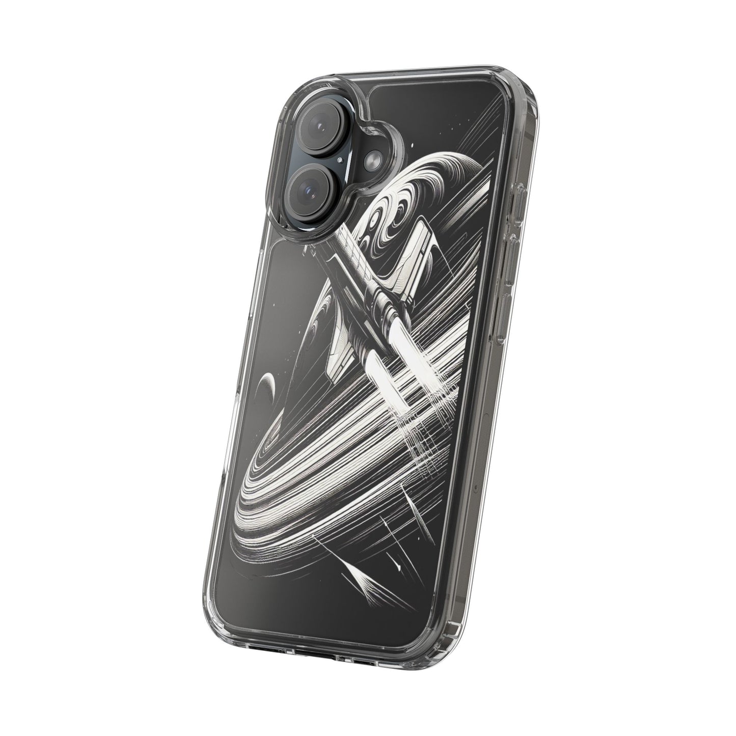 Transparent Voyage Beyond the Rings Iphone Case Compatible With Iphone 16 15 14 - Clear Phone Cover