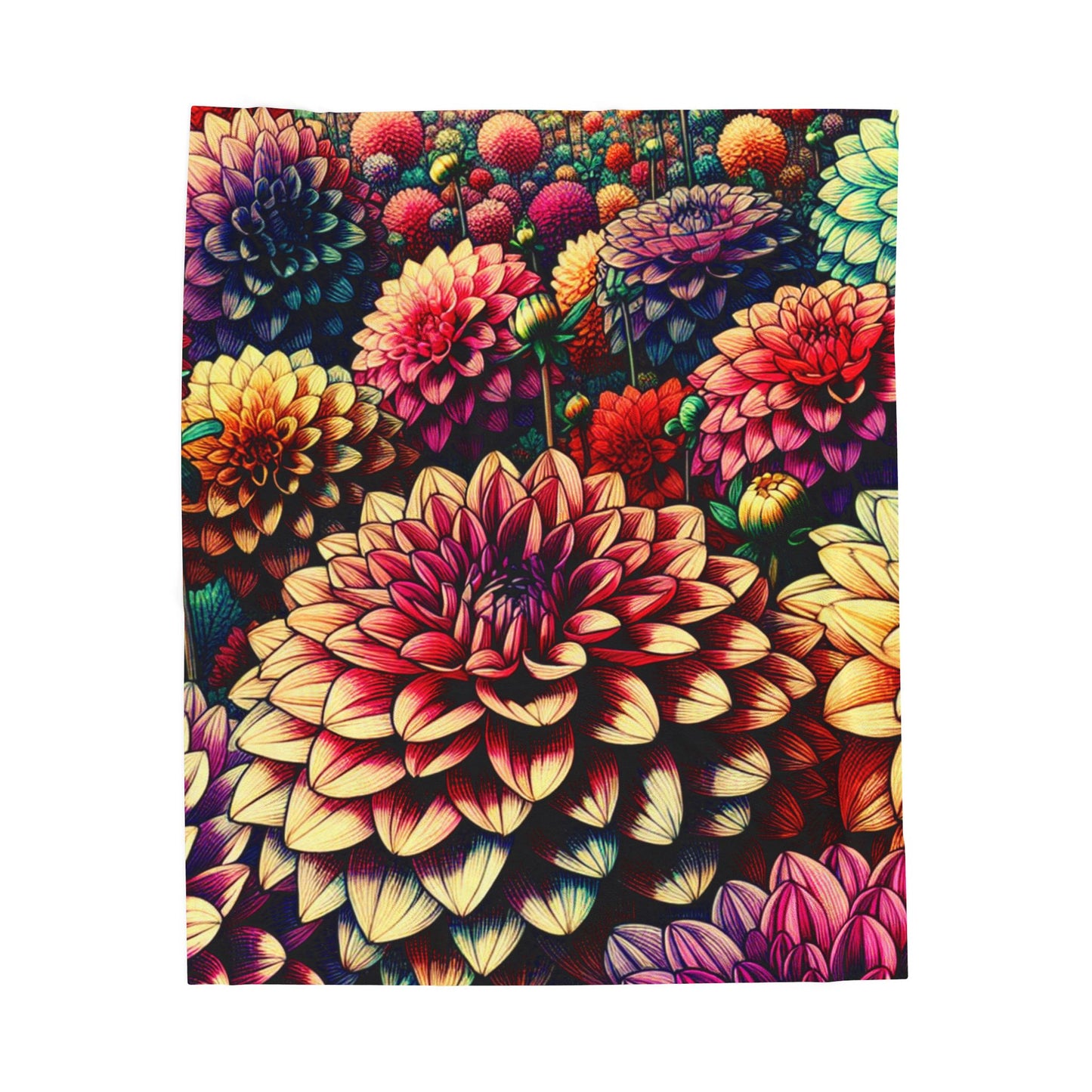 Burst of Petals - Plush Blanket