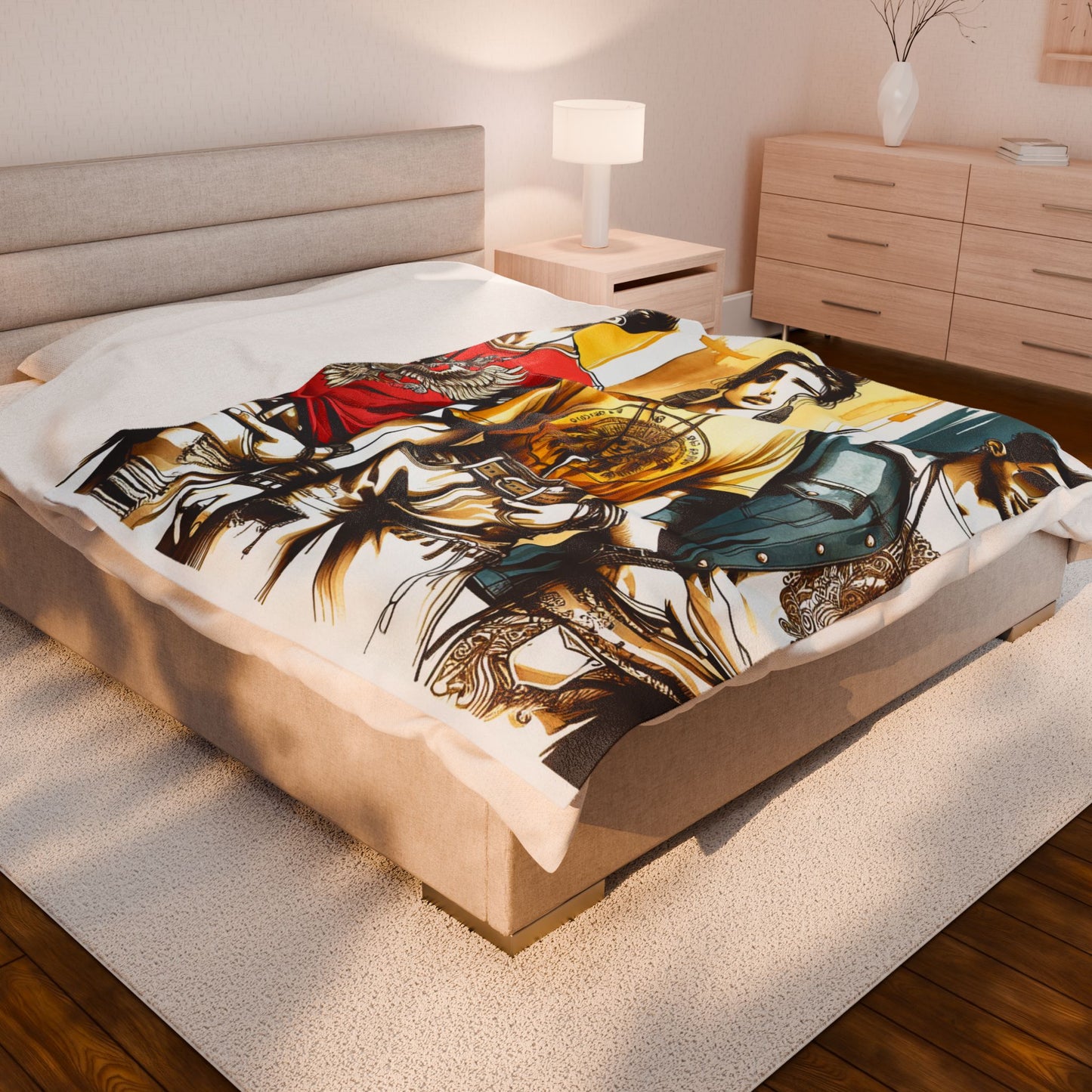 Fashionable Fresh Trio - Plush Blanket