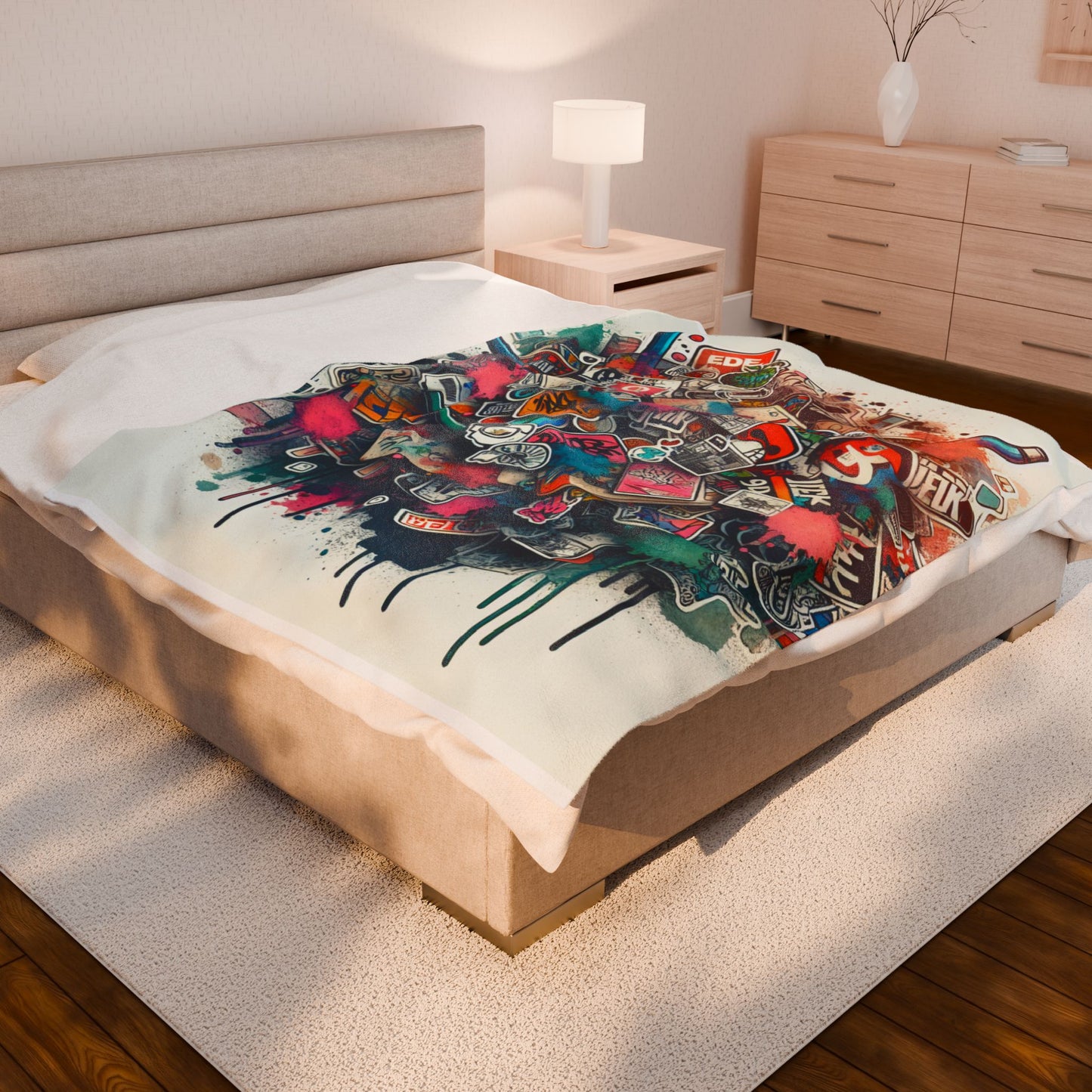 Melody of Expressions - Plush Blanket