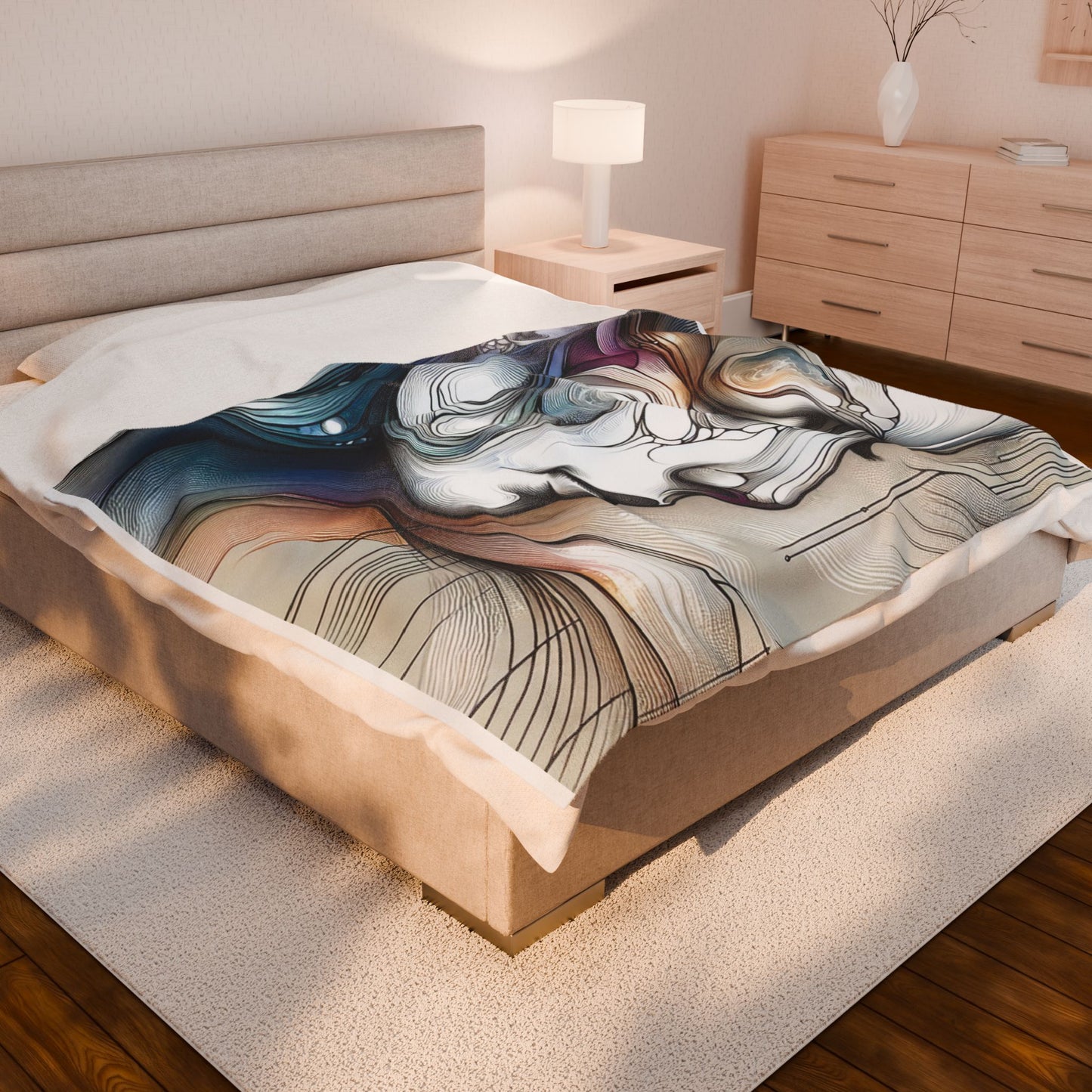 Abstract Contemplation- Plush Blanket