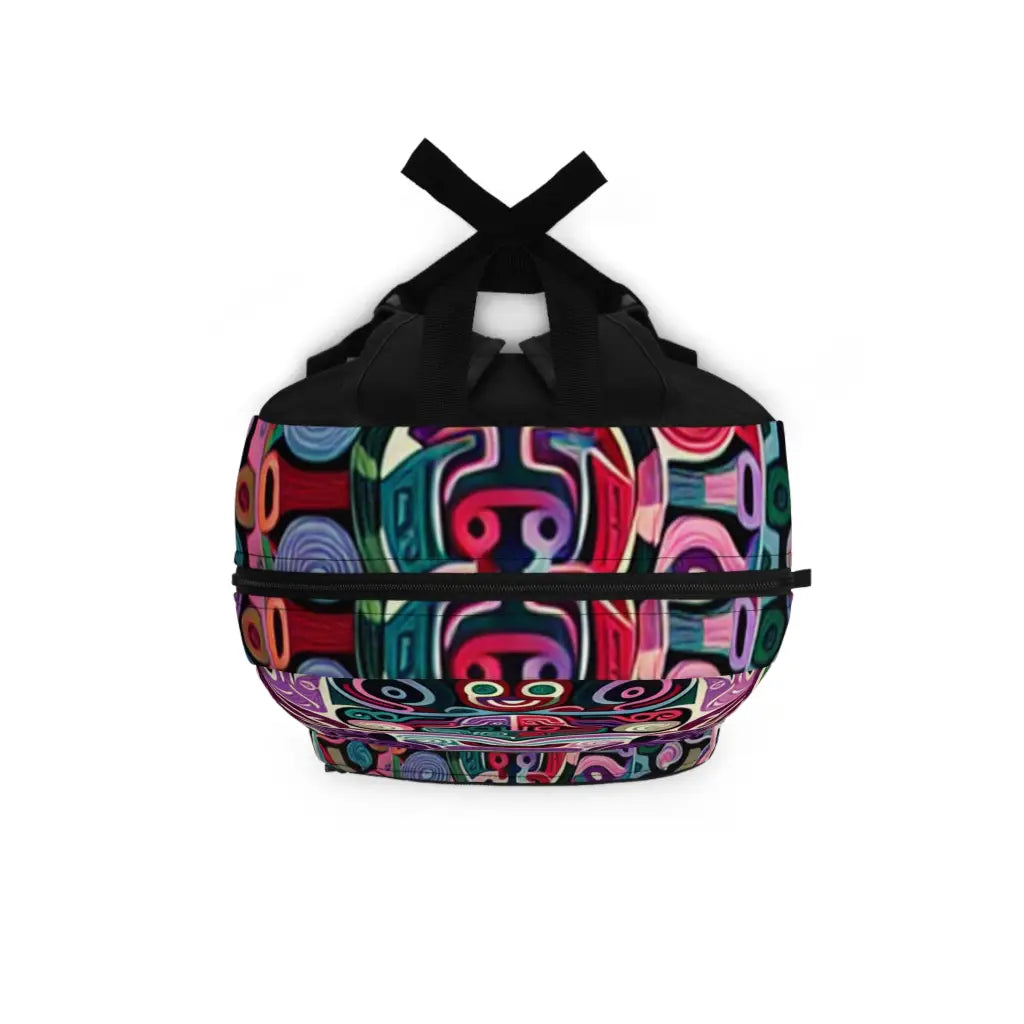 Abstract Mosaic of Mythical Contours Backpack One size Bags