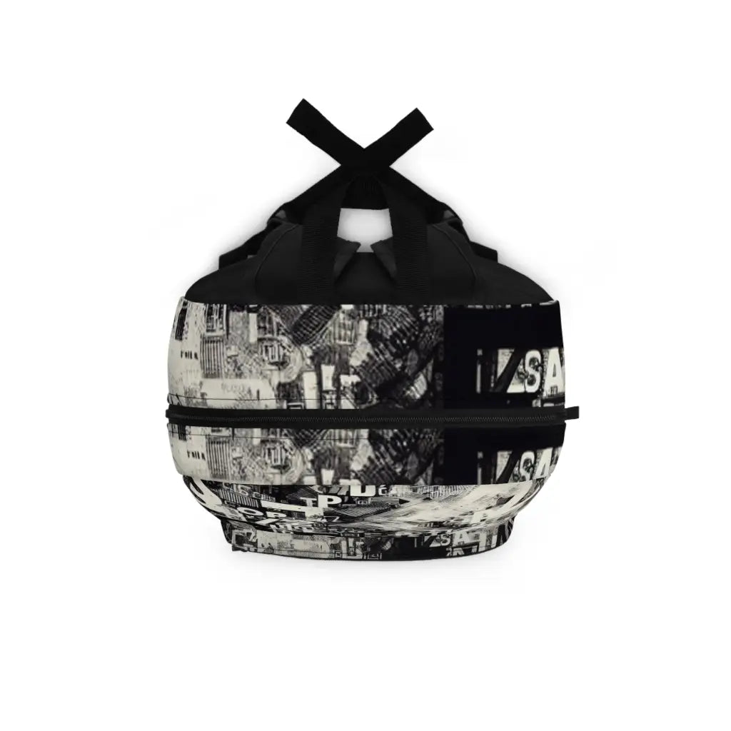 Abstract Typography Explosion Backpack One size Bags