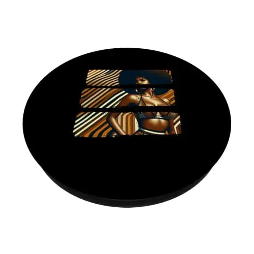 Afro Radiance: Bold Melanated Vintage Vibes PopSockets
