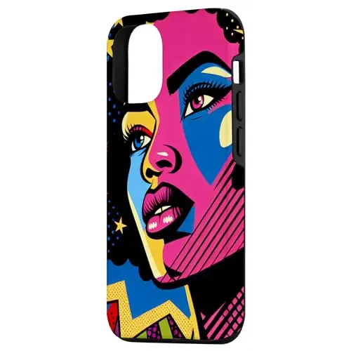 Black Girl Magic Radianting with Rainbow and Stars Case