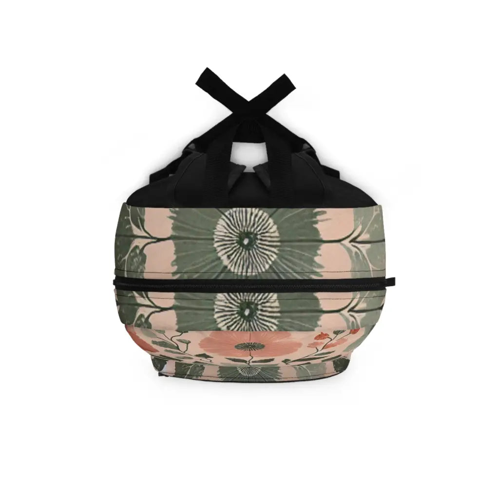 Botanical Tapestry in Coral and Jade Backpack One size Bags