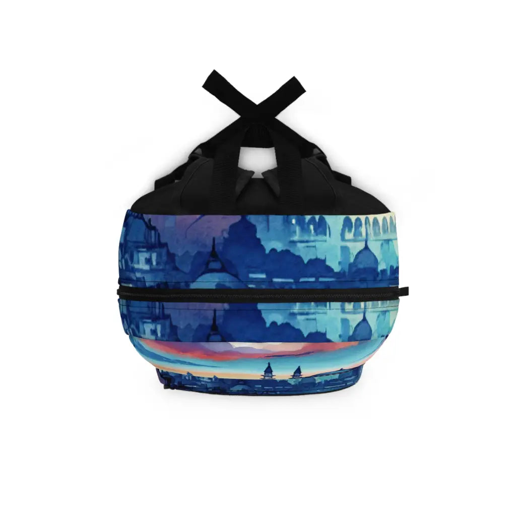 Bustling Evening in the Bazaar Backpack One size Bags