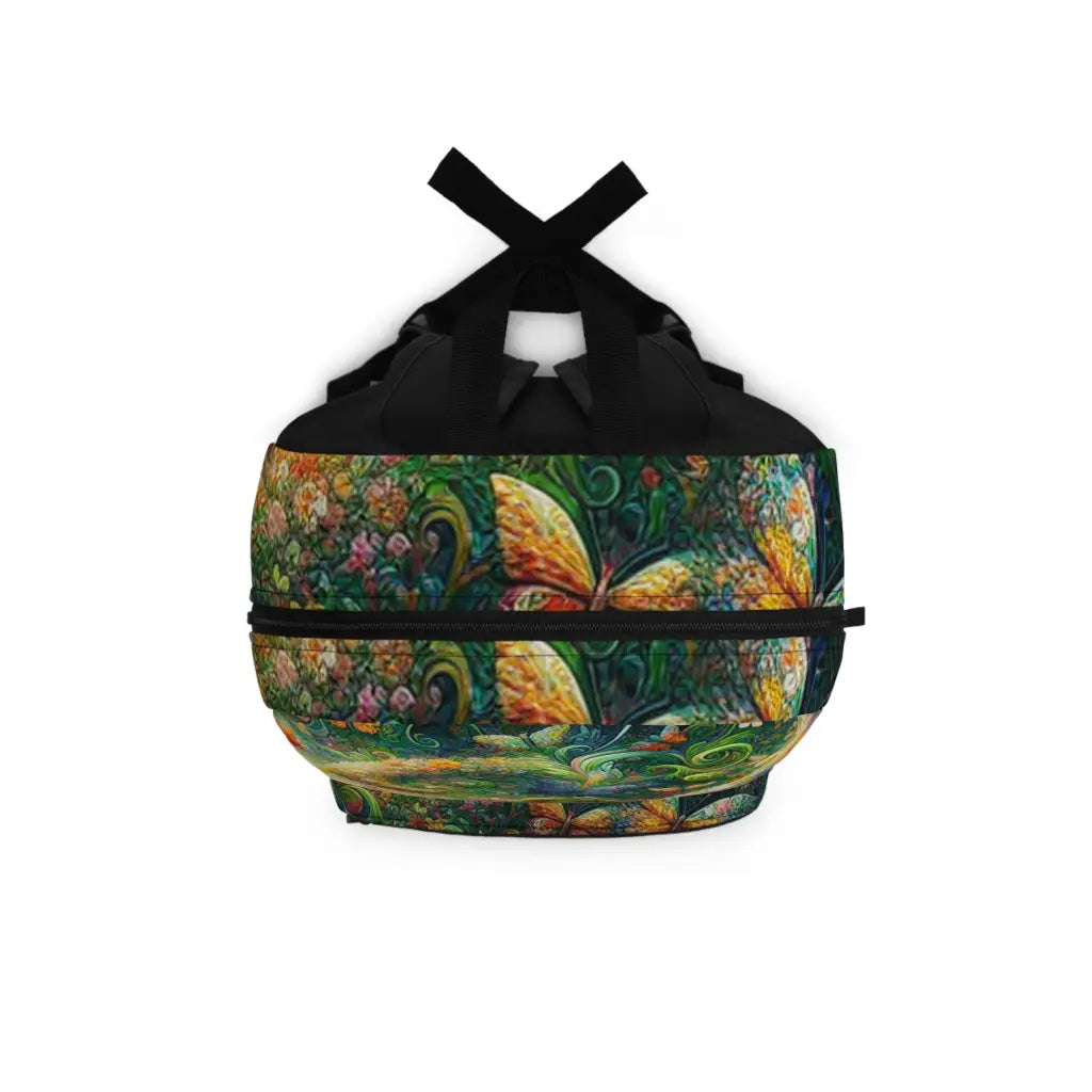 Butterfly Sanctuary in Blooming Meadow Backpack One size