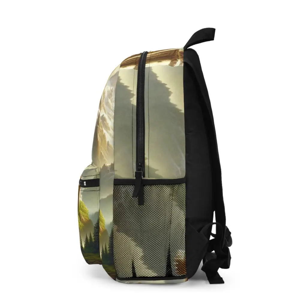 Castle Amidst Majestic Peaks Backpack One size Bags