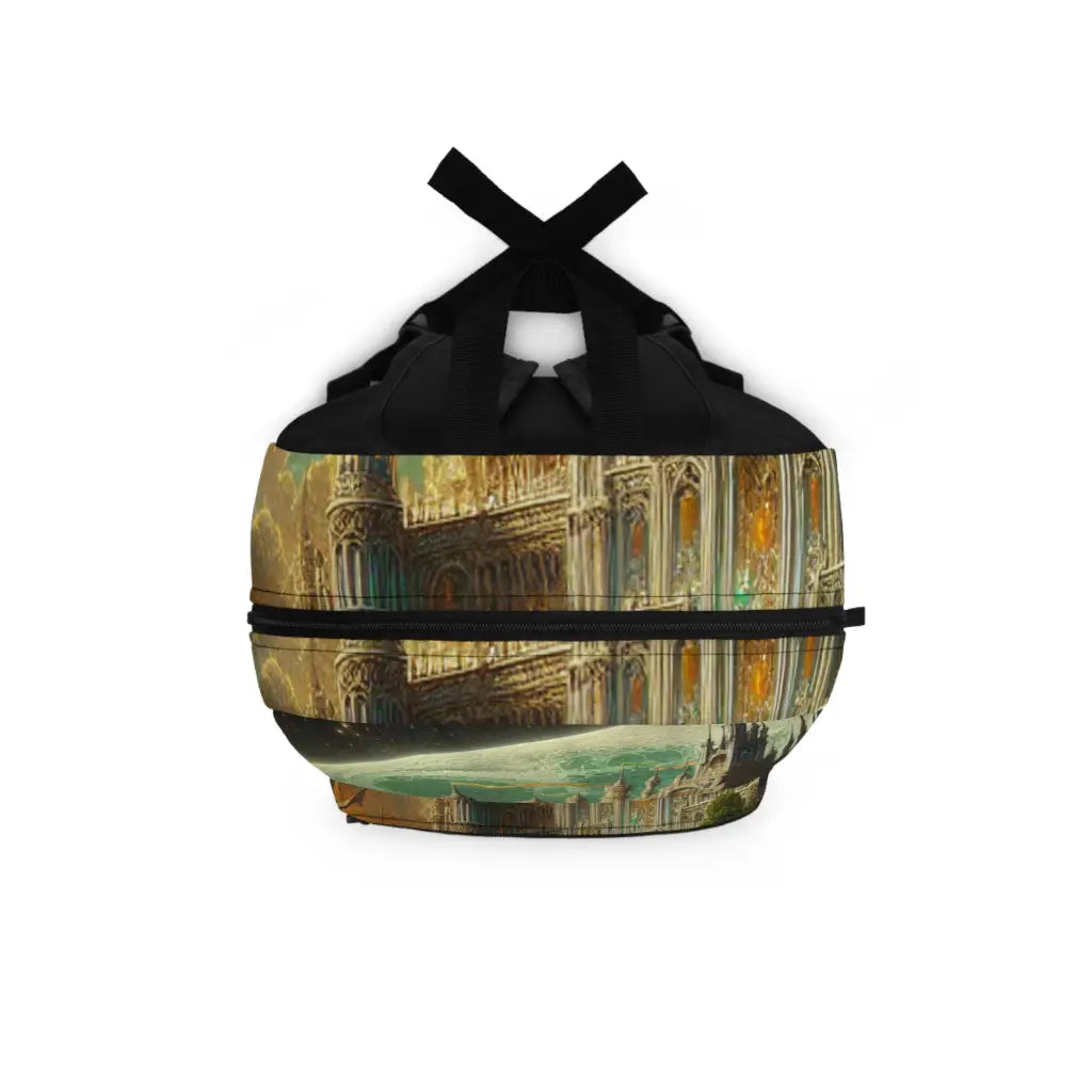 Castle by the Moonlit Lake Backpack One size Bags