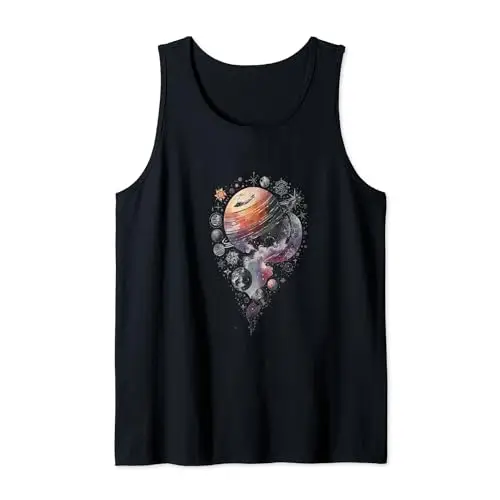 Celebrating the Celestial Beauty of Various Planets Tank