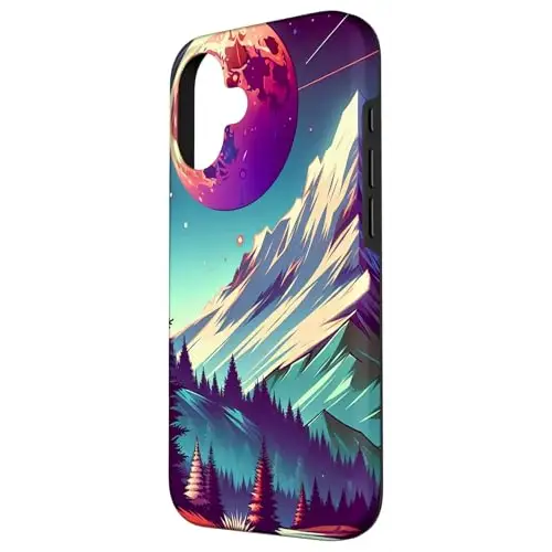 Celestial Peaks: Dreamscape of the Cosmos Case (iPhone